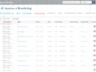 Booking management interface